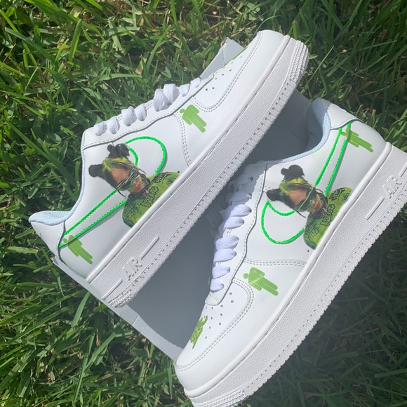 Shoes | Nwt Custom Nike Air Force 1s Billie Eilish | Poshmark